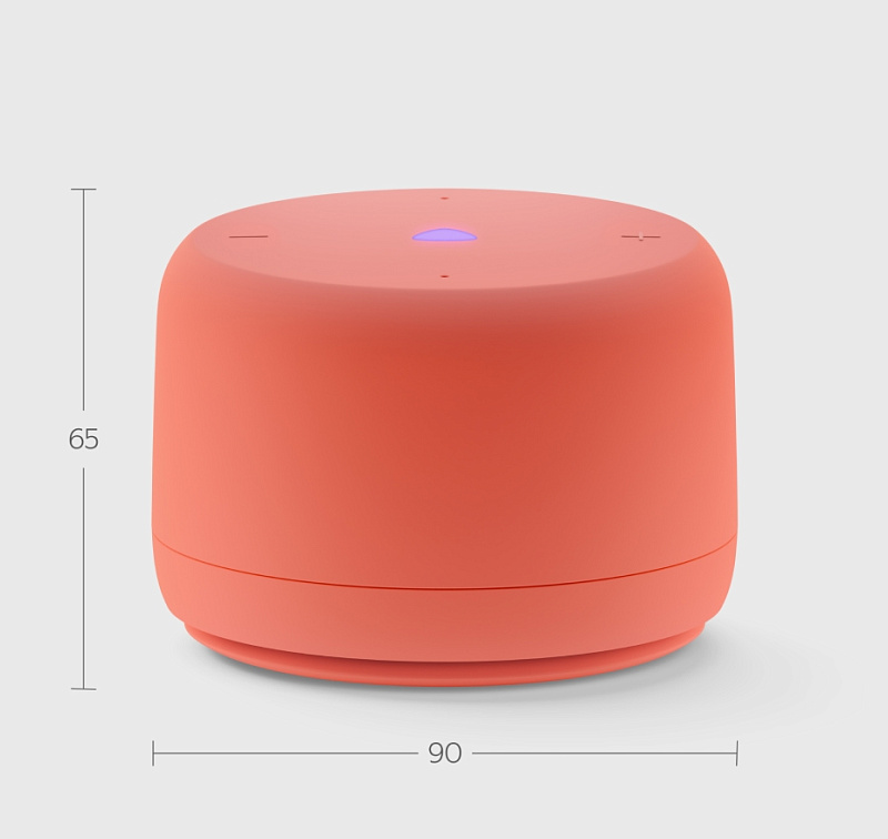 Yandex. Станция Лайт 2 без часов YNDX-00028 (коралловый) фото 2