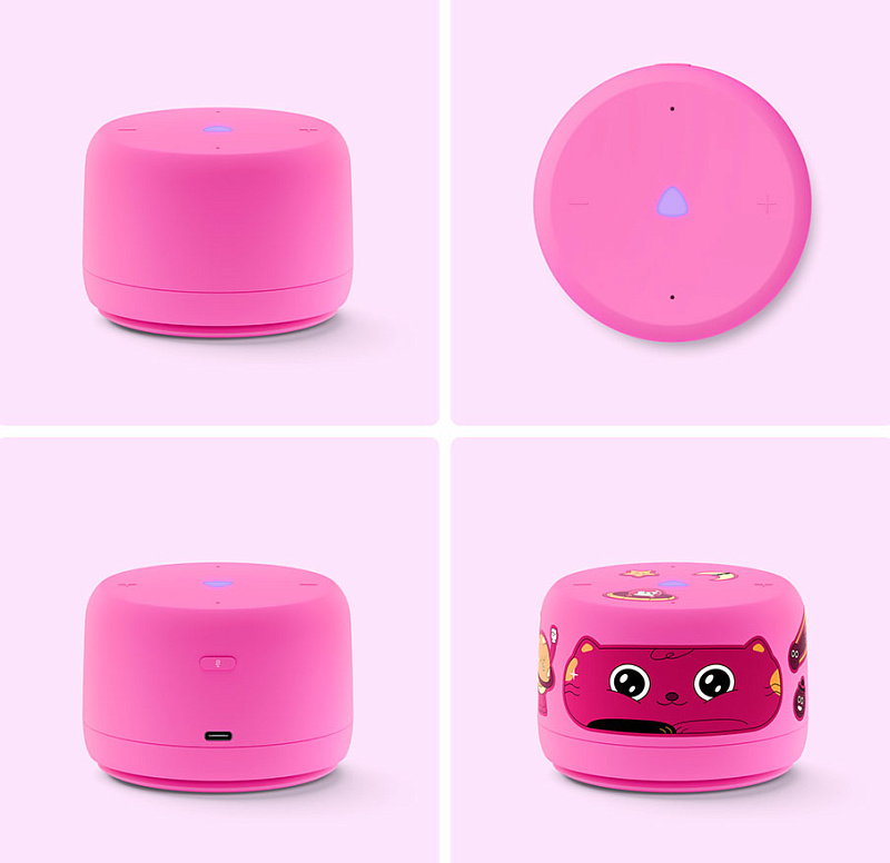 Yandex. Станция Лайт 2 без часов YNDX-00028 (розовый) фото 1