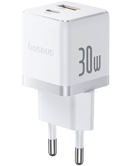 Baseus Palm Fast Charger C+U 30W (белый)