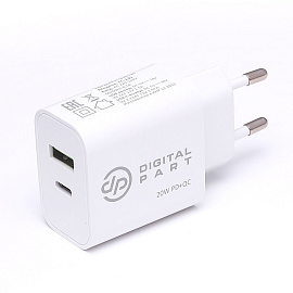 Digitalpart FC-135 20W USB + USB-C (белый)